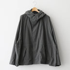 FMSTJK - ナイロンタッサー ガーメントダイ ショートモッズコート #92 Elephant Grey [SN_FR1002JK]