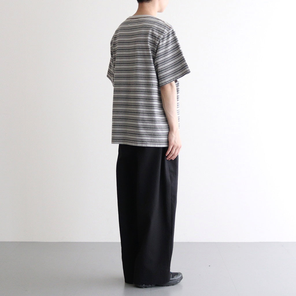 STRIPE TEE #SMOKE BLUE [2541000901]