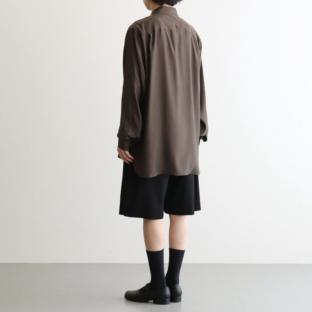 WIDE EASY SHORT TROUSERS #BLACK [ST.1435]