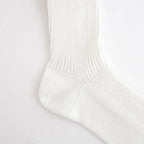 COTTON LOW GAUGE SOCKS #WHITE [A26SS03SX-M]