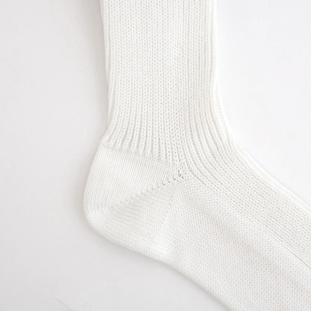COTTON LOW GAUGE SOCKS #WHITE [A26SS03SX-M]