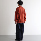 AZUMA Terry Crew Neck Sweat #BRICK [GU243-70195C]