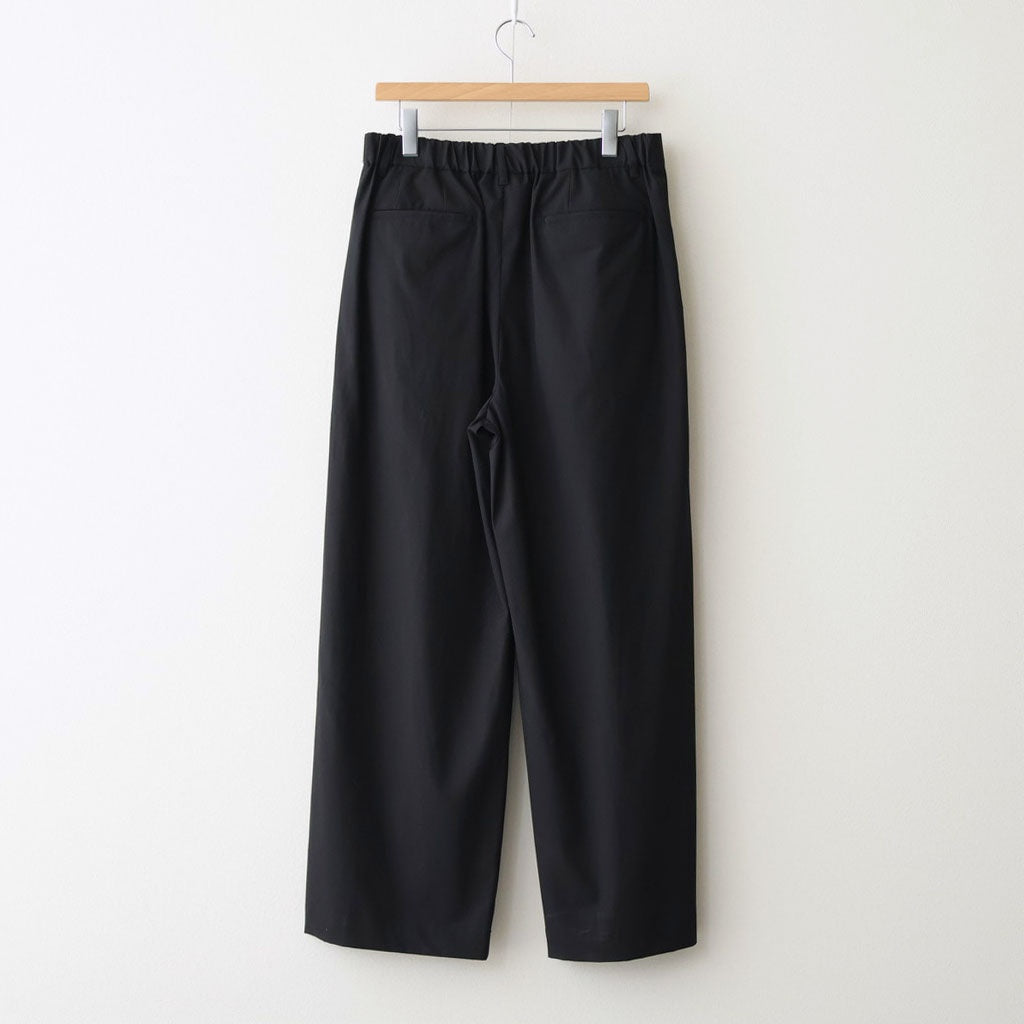 Brushed Cotton Gabardine Wide Straight Pants #BLACK [GM261-40395]
