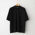 PIMA COTTON HEAVY PIQUE POLO #DARK NAVY [A25SP01SK]