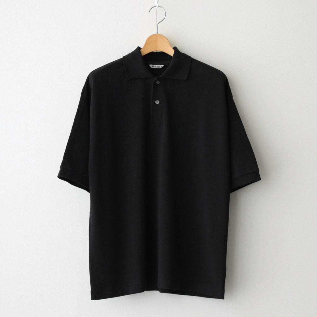 PIMA COTTON HEAVY PIQUE POLO #DARK NAVY [A25SP01SK]