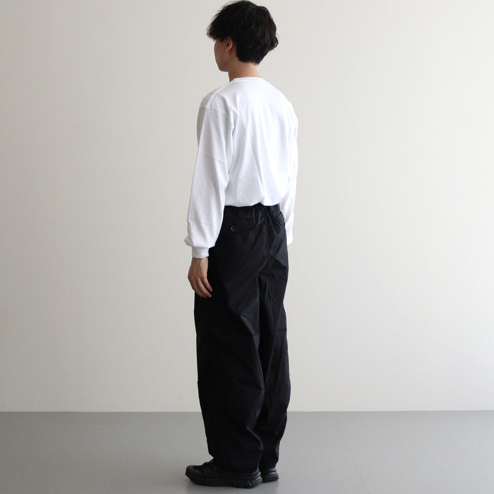 Garment Dyed Typewriter Parachute Pants #BLACK [GM243-40090]