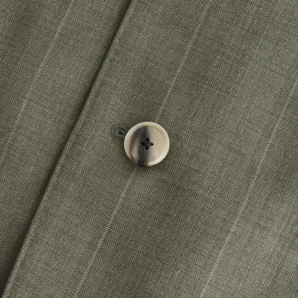 BLUEFACED WOOL JACKET #OLIVE GRAY STRIPE [A26AJ01BS]