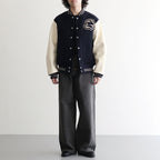 WOOL VARSITY JACKET #NAVY [26330201]