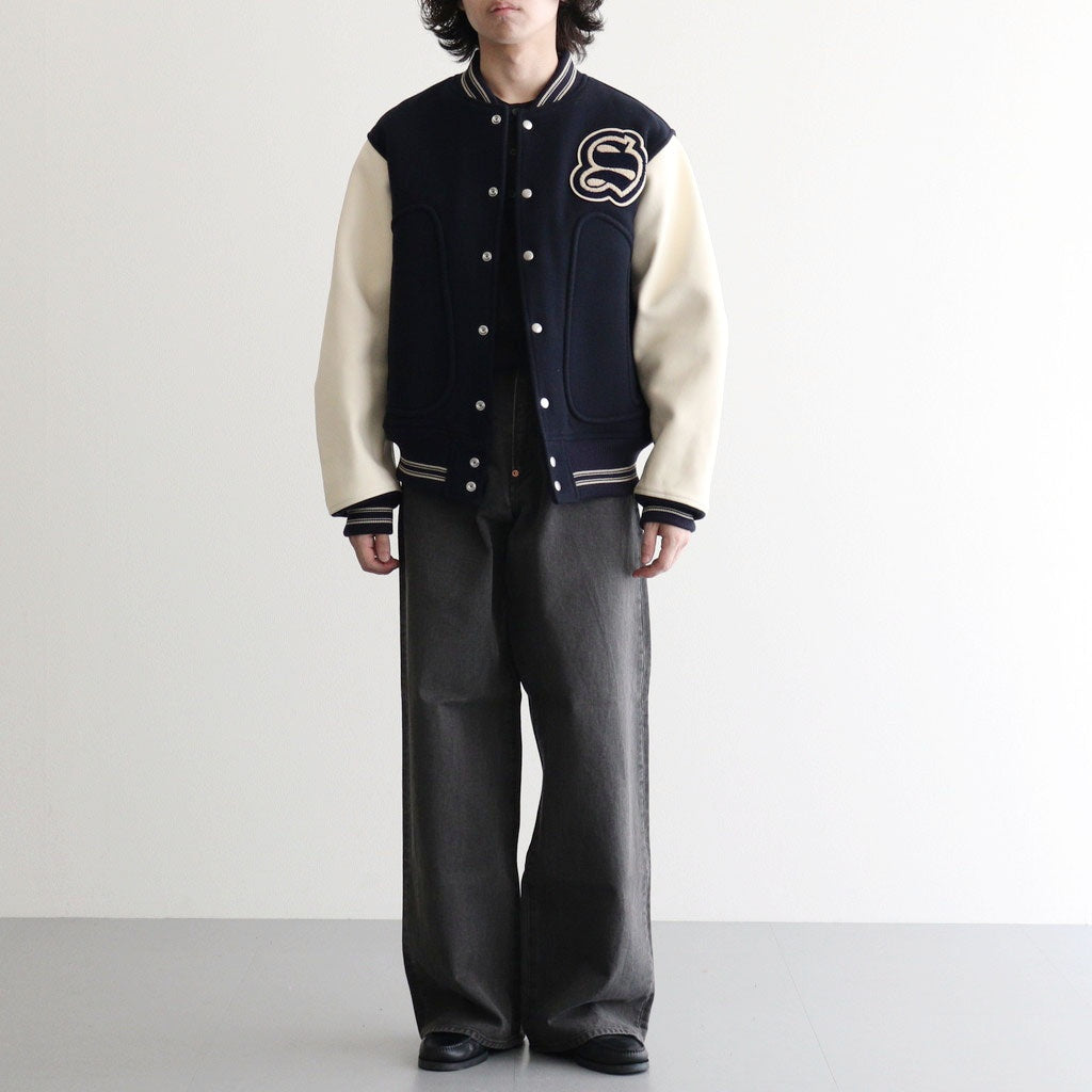 WOOL VARSITY JACKET #NAVY [26330201]