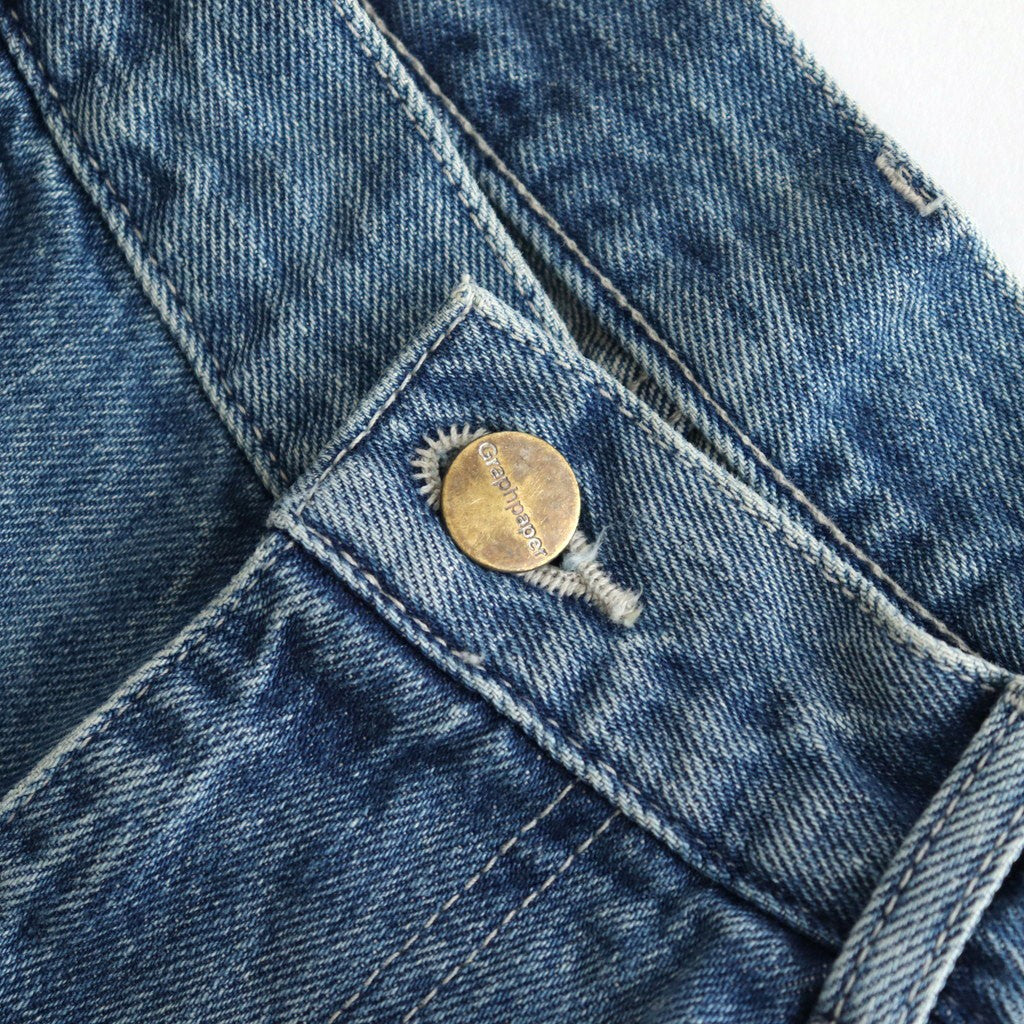 Selvage Denim Two Tuck Pants #INDIGO_LIGHT FADE [GU253-40061LB]