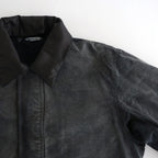 PRODUCT DYED ORGANIC COTTON DUCK BLOUSON #FADED BLACK [A25AB01CD]