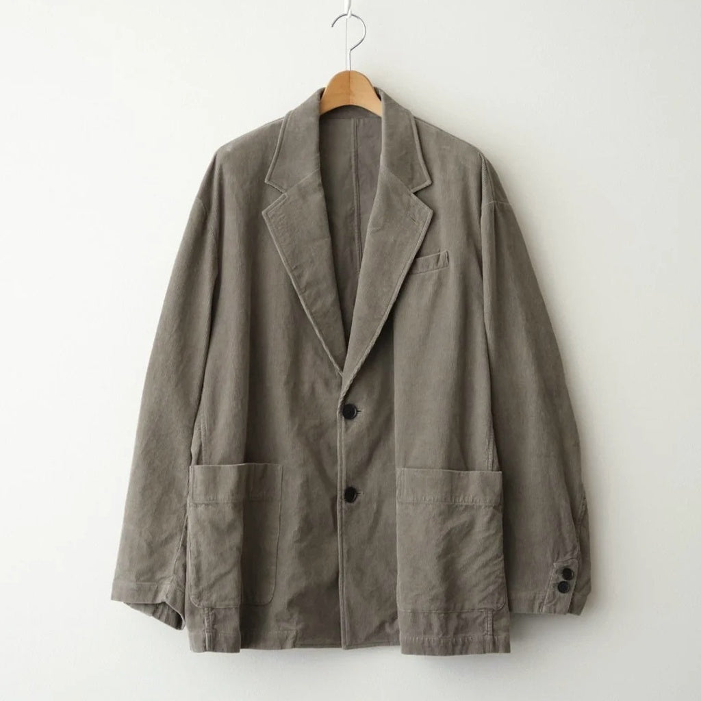 VINTAGE CORDUROY SINGLE BREASTED JACKET #TAUPE [ST.1580]