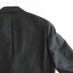 BLUEFACED WOOL JACKET #CHARCOAL NAVY STRIPE [A26AJ01BS]
