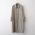 LIGHT WOOL MAX GABARDINE COAT #KHAKI BEIGE CHAMBRAY [A26SC01MG]
