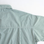 CORPORATE UNIFORM S/S SHIRT #GREEN STRIPE [FSC261-50103B]