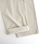 GARMENT-DYED FINX CORDUROY 5P WIDE PANTS #WHITE KHAKI [A26SP01FX]