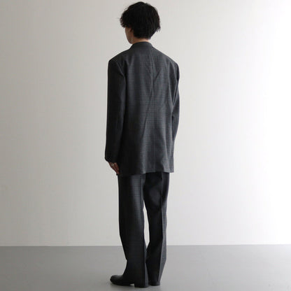 BLUEFACED WOOL CHECK JACKET #CHARCOAL CHECK [A24AJ01CB]