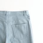 SILK NEP DENIM 5P WIDE PANTS #LIGHT BLUE [A26AP01SD]