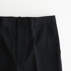LIGHT WOOL MAX GABARDINE SLACKS #TOP BLACK [A25AP05MG]