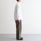 CHINO CLOTH PANTS TUCK STRAIGHT #olive [13659]