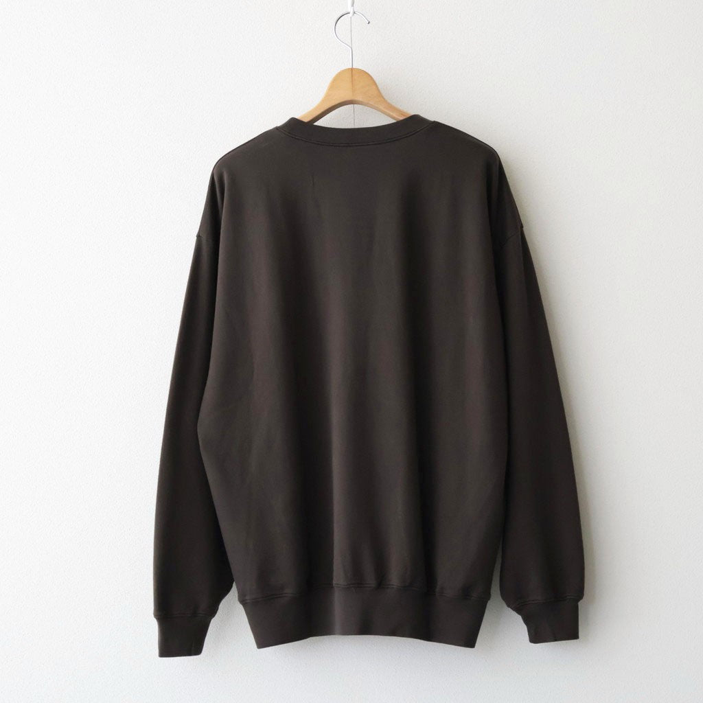 SUPER HIGH GAUGE SWEAT P/O #DARK BROWN [A26AP02CU]
