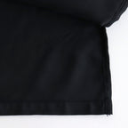 CUPRO TWILL OVERSIZED OPEN COLLAR SS SHIRT #BLACK [ST.1153]