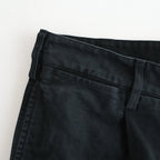 PRODUCT DYED FINX CHINO ONE-TUCK PANTS #BLACK [A25AP01CP]