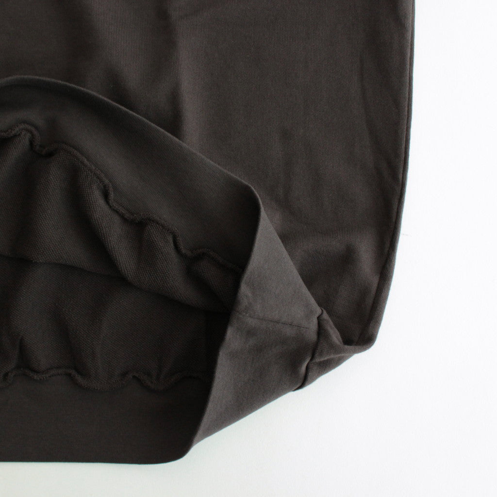 SUPER HIGH GAUGE SWEAT HALF ZIP P/O #DARK BROWN [A24AP03CU]