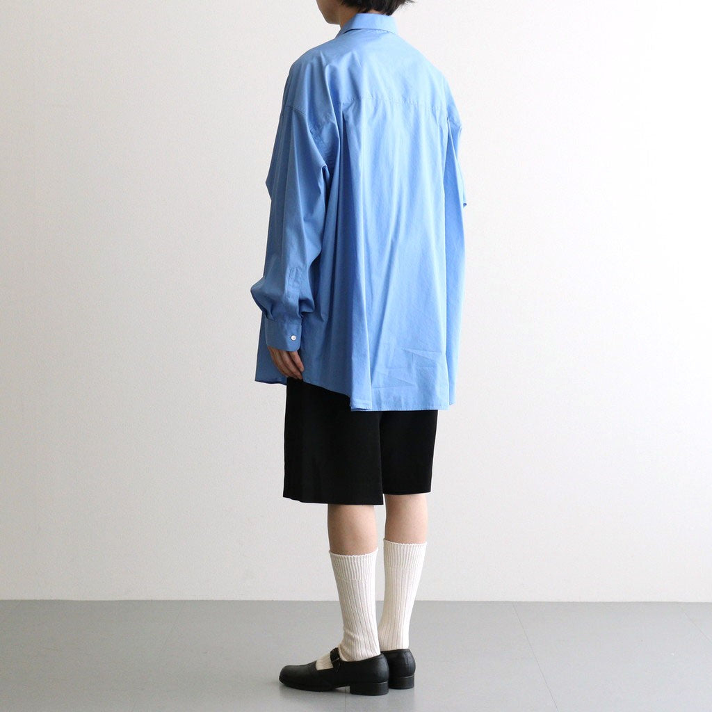 VIS/LI/RA TWILL WIDE EASY SHORT TROUSERS #BLACK [ST.1437]
