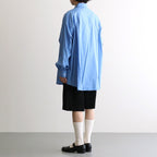 VIS/LI/RA TWILL WIDE EASY SHORT TROUSERS #BLACK [ST.1437]