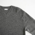 Baby Alpaca V-neck Sweater #M.Gray [YK26FW01379S]