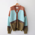 MOHAIR BORDER CARDIGAN #PINK [YK23FW0571S]