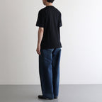 綿天竺 製品プリント S/S Tシャツ #BLACK [HO-T101-051]
