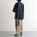 ナイロンタッサー S/S シャツ #NAVY [HQ-B021-051]