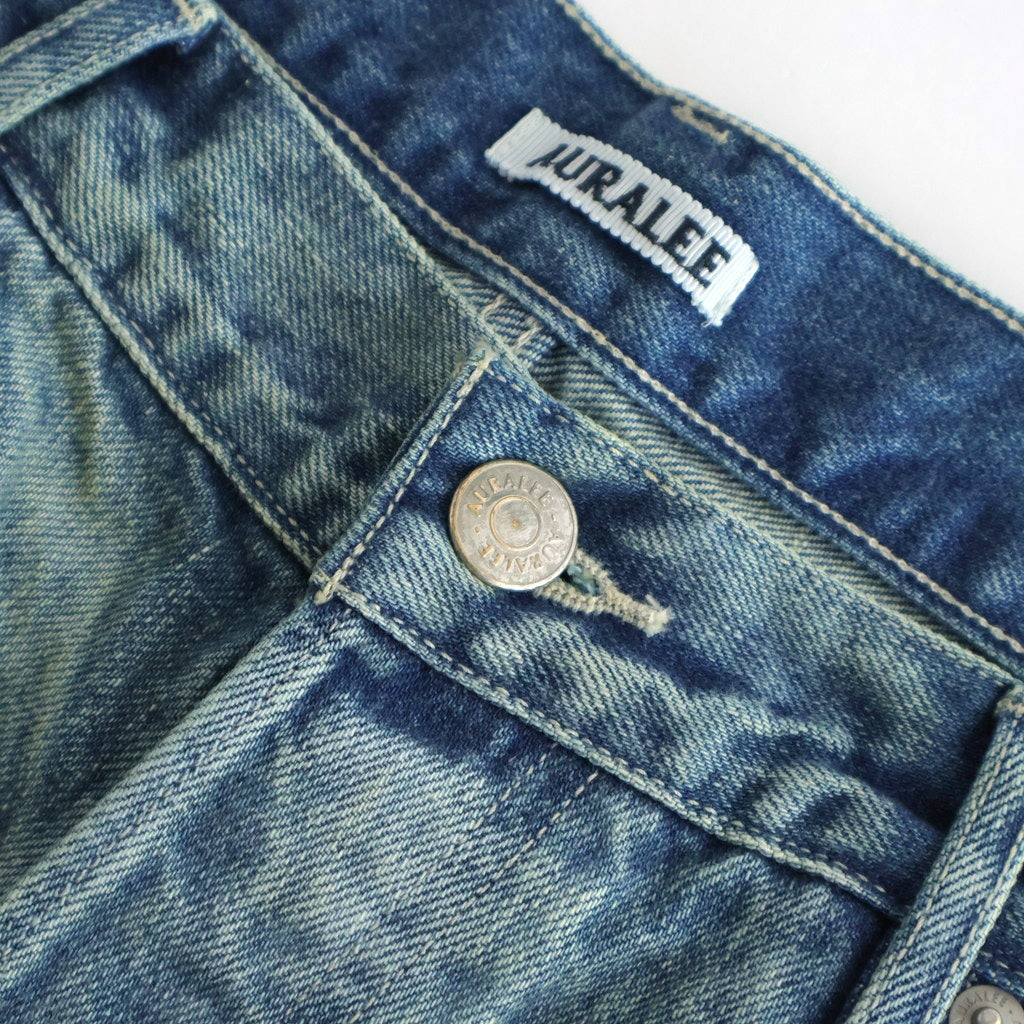 SELVEDGE FADED HEAVY DENIM WIDE PANTS #FADED INDIGO [A25AP03DH]