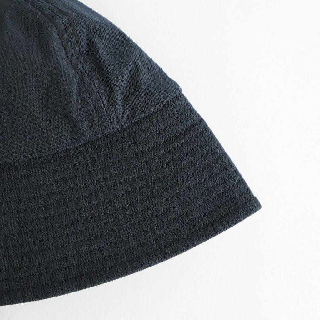 ナイロンオックス製品染セーラーハット #BLACK [HQ-K601-051]