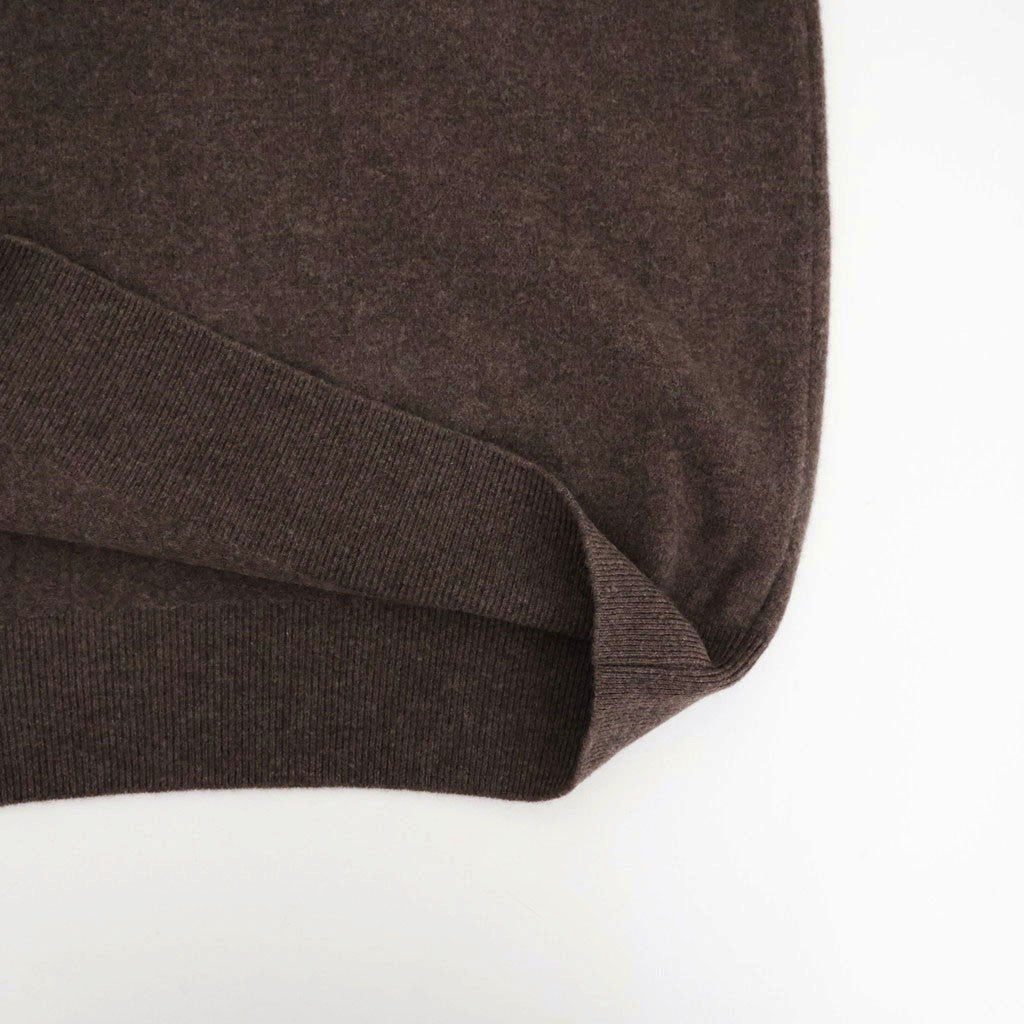 EXTRA FINE WOOL KNIT TURTLE NECK LS #MOCHA [ST.1635]