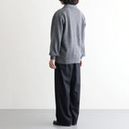 EXTRA FINE WOOL KNIT SKIPPER #GREY [ST.1636]