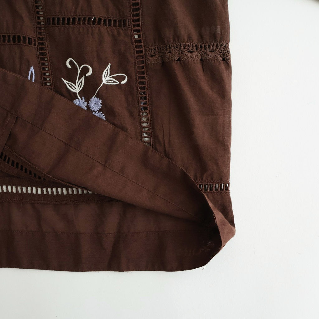 Embroidery Patchwork Shirts #BUG [12610428]