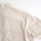 SHRINK COTTON LAWN OVERSIZED HALF SLEEVE SHIRT #BEIGE [BLAGLM0402]
