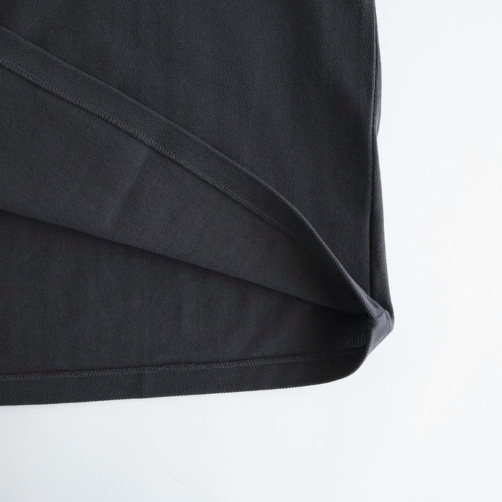 Cotton Pique Jersey S/S Skipper Polo #CHARCOAL [GU261-70416]