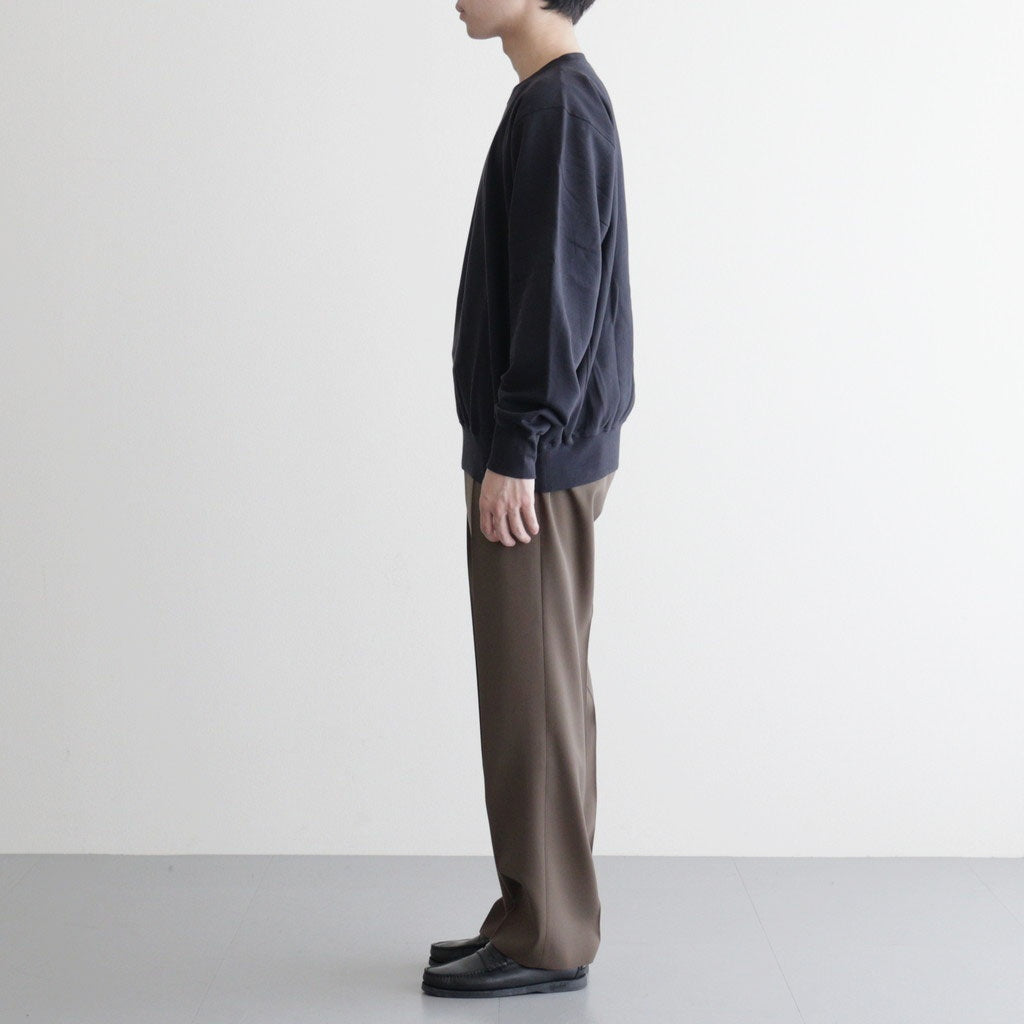 ELASTIC HIGH GAUGE SWEAT P/O #INK BLACK [A26SP02NU]