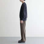 ELASTIC HIGH GAUGE SWEAT P/O #INK BLACK [A26SP02NU]