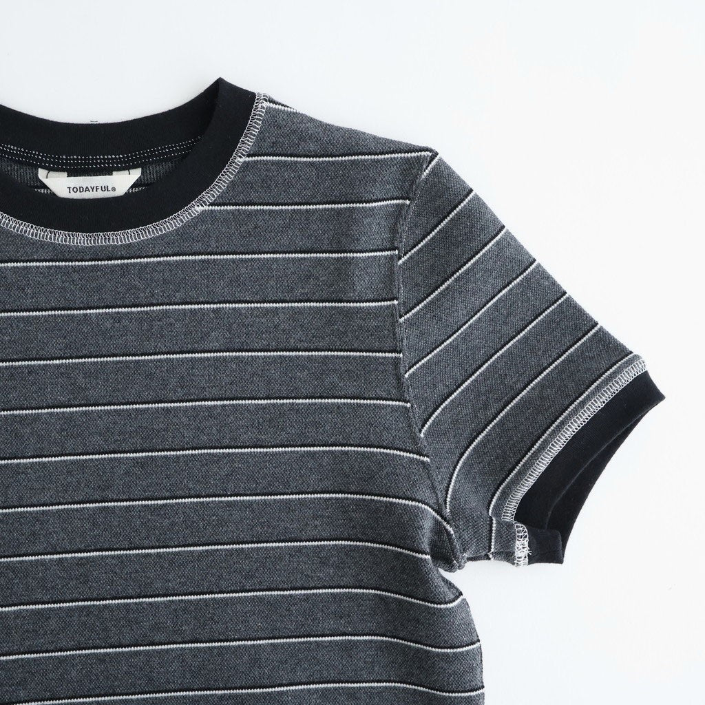 Border Ringer Tee #C/GRY [12610619] - ciacura 三重県四日市市の