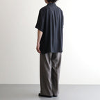EXTRA FINE WOOL EASY LONG WIDE TROUSERS #GREIGE [ST.1611]