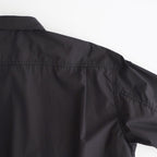 綿タイプライター L/S シャツ #BLACK [HQ-B002-051]