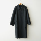 Wool Cashmere Double Breasted Rever Coat #Charcoal [YK26FW01317C]