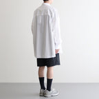 Broad L/S Oversized Regular Collar Shirt #WHITE [GM234-50001B]