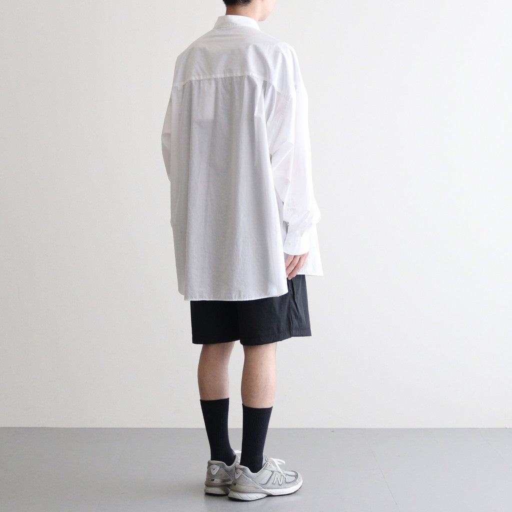 Broad L/S Oversized Regular Collar Shirt #WHITE [GM234-50001B]