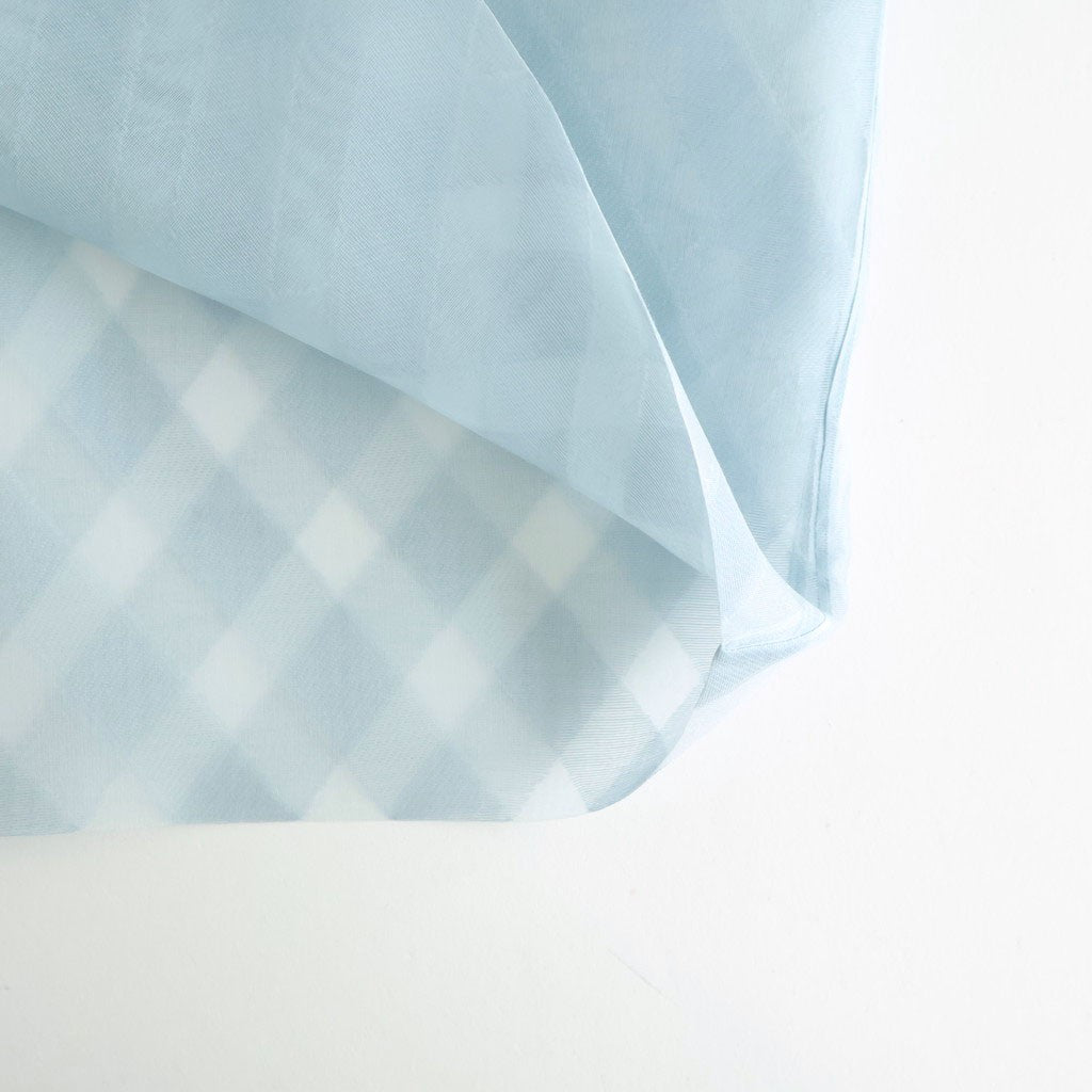 SHEER SILK COTTON CUT JACQUARD PENCIL SKIRT #LIGHT BLUE [A26SS02SO]